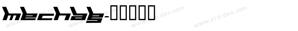 MECHAG字体转换