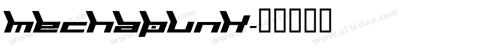 Mechapunk字体转换