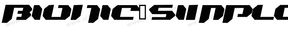 Bionic_simpleslanted字体转换