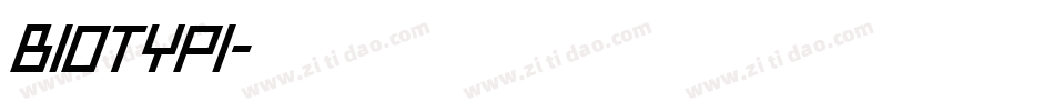 Biotypi字体转换