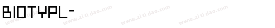 Biotypl字体转换