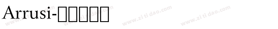 Arrusi字体转换