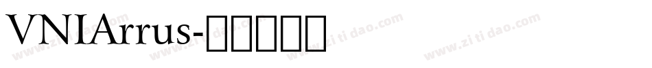 VNIArrus字体转换