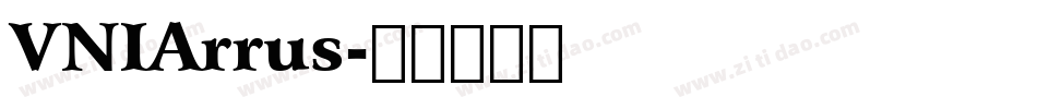 VNIArrus字体转换