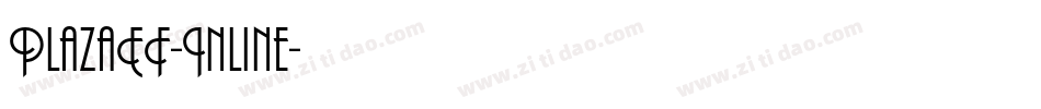 PlazaEF-Inline字体转换