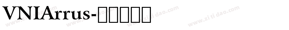 VNIArrus字体转换