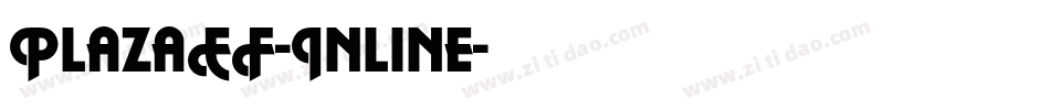 PlazaEF-Inline字体转换