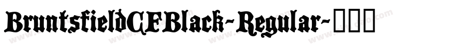 BruntsfieldCFBlack-Regular字体转换