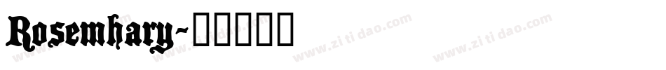 Rosemhary字体转换