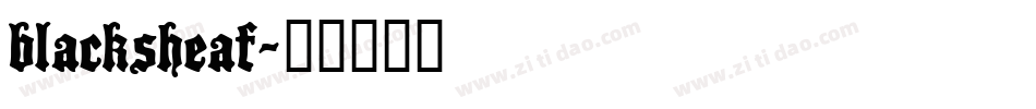 blacksheaf字体转换