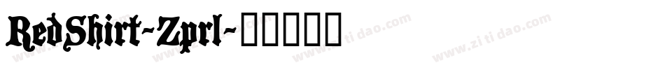 RedShirt-Zprl字体转换