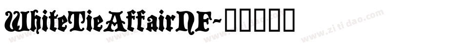WhiteTieAffairNF字体转换