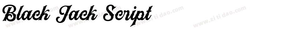 Black-Jack-Script字体转换
