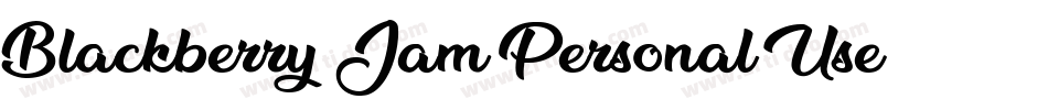 Blackberry-Jam-Personal-Use字体转换