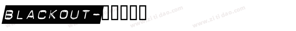 BLACKOUT字体转换