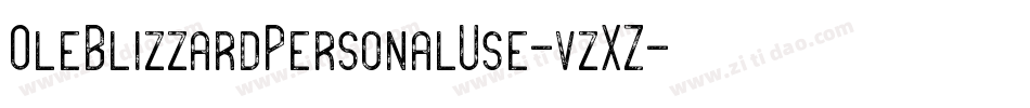 OleBlizzardPersonalUse-vzXZ字体转换