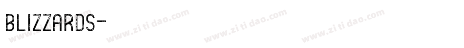 blizzards字体转换