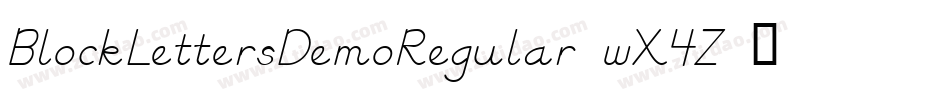 BlockLettersDemoRegular-wX4Z字体转换