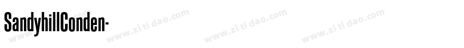 SandyhillConden字体转换
