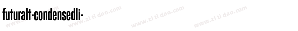 futuralt-condensedli字体转换