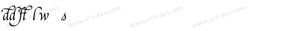 DdaftT-lowercase字体转换