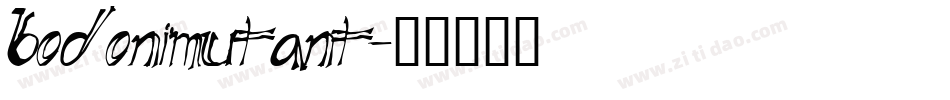 BodoniMutant字体转换