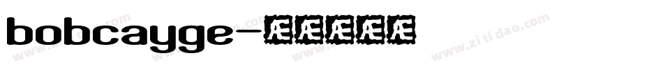bobcayge字体转换