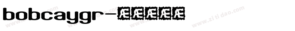 bobcaygr字体转换