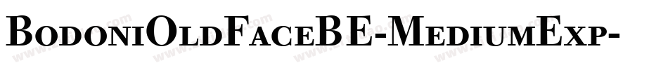BodoniOldFaceBE-MediumExp字体转换