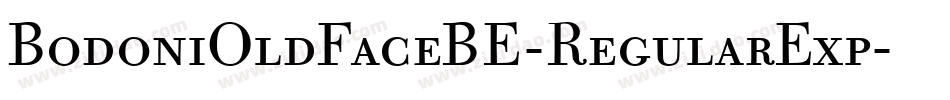 BodoniOldFaceBE-RegularExp字体转换
