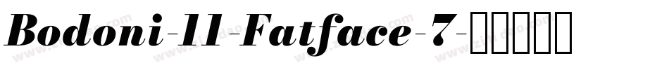 Bodoni-11-Fatface-7字体转换