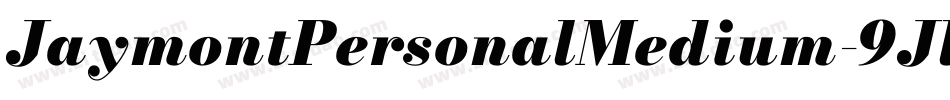 JaymontPersonalMedium-9Jl0字体转换