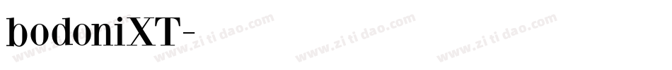 bodoniXT字体转换