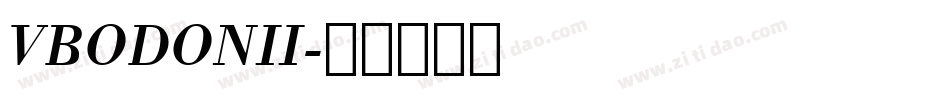 VBODONII字体转换