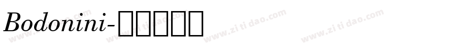 Bodonini字体转换