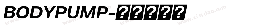 BODYPUMP字体转换