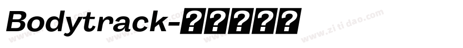 Bodytrack字体转换