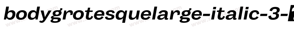 bodygrotesquelarge-italic-3字体转换