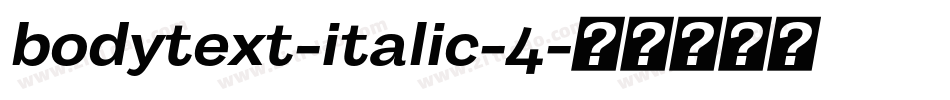 bodytext-italic-4字体转换
