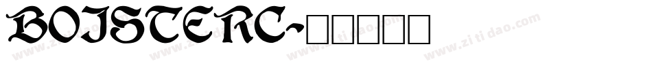 BOISTERC字体转换