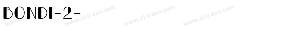 Bondi-2字体转换