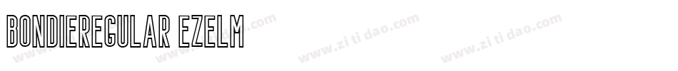 BondieRegular-eZeLm字体转换