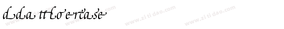 DdaftT-lowercase字体转换