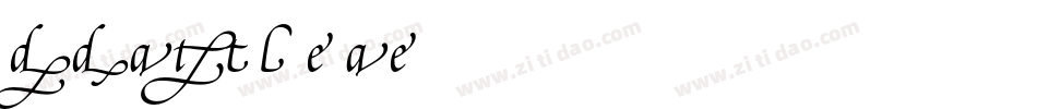 DdaftT-lowercase字体转换