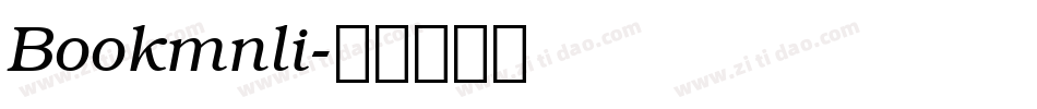 Bookmnli字体转换