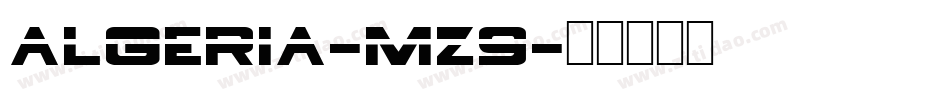 Algeria-mZ9字体转换