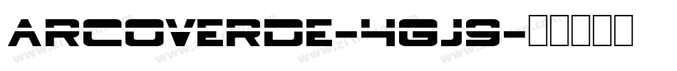 Arcoverde-4gJ9字体转换