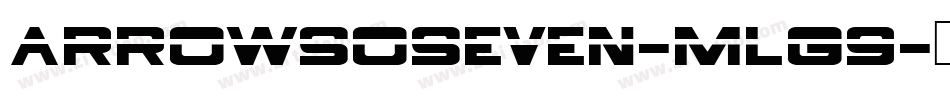 Arrowsoseven-mlG9字体转换