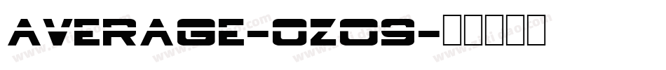 Average-0zO9字体转换