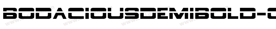 BodaciousDemibold-0ng9字体转换